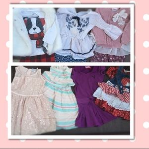 Toddler Girls 2T Outfits and Dresses. Bundle.